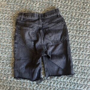 Agolde Charcoal Denim Shorts